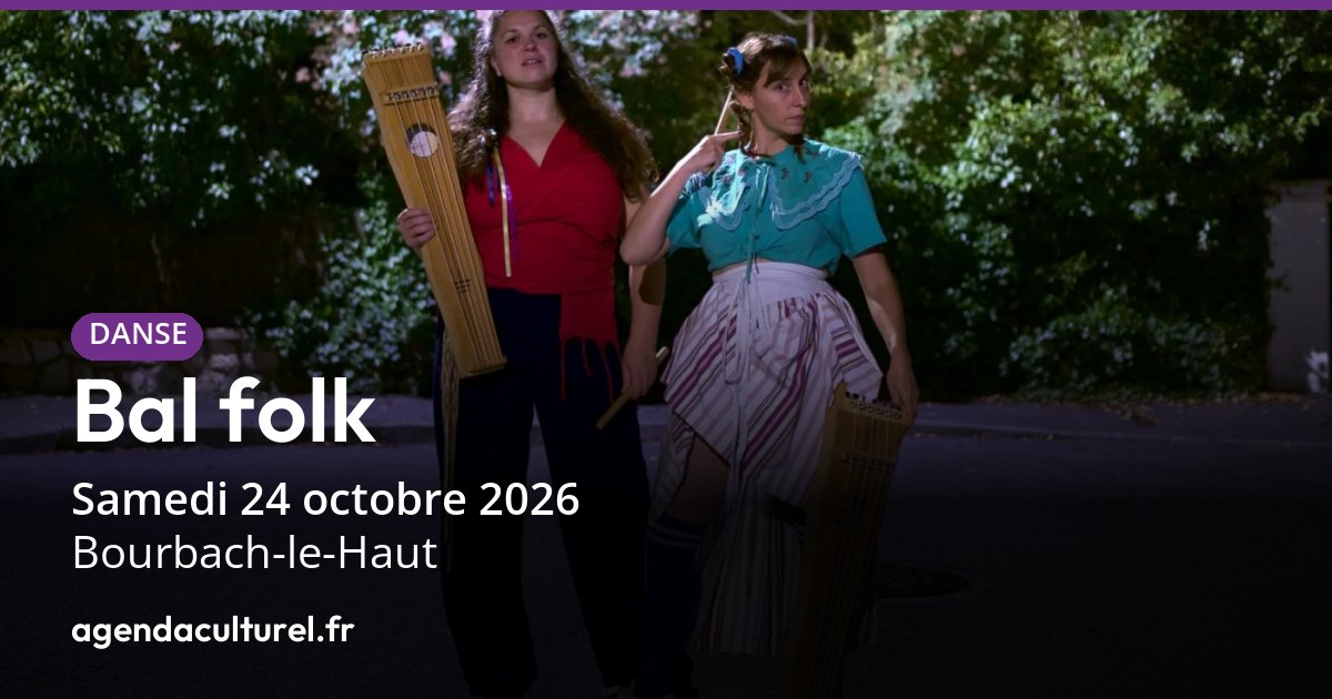 Bal folk à Bourbach-le-Haut le 24 octobre 2026