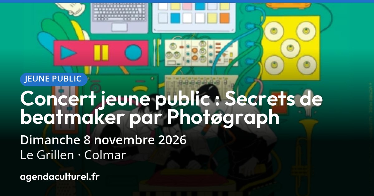 Secrets de beatmaker par PHOTØGRAPH à Colmar le 8 nov. 2026