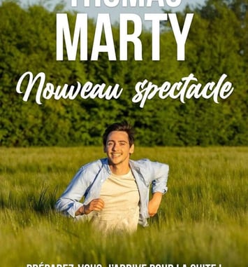affiche spectacle Thomas Marty