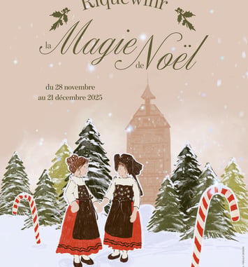 Marché de Noël de Riquewihr 2025 affiche