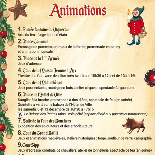 Marché de Noël médiéval de Ribeauvillé animations 2025