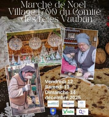 Marché de Noël d'Antan Neuf Brisach affiche 2025