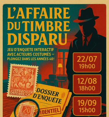Jeu d'enquête : l'affaire du timbre disparu