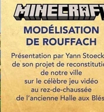 Modélisation de Rouffach sur Minecraft