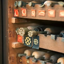Visite de l'atelier de reliure