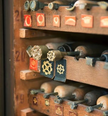 Visite de l'atelier de reliure