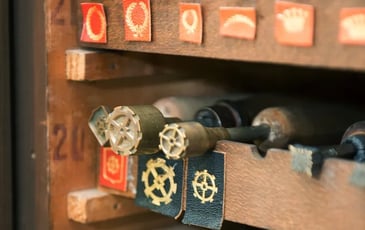 Visite de l'atelier de reliure