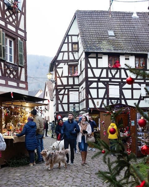 Marché de Noël du plus petit village médiéval d'Alsace