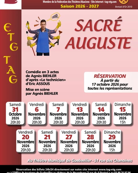 Théâtre Alsacien de Guebwiller : Sacré Auguste