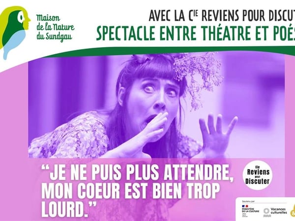 Spectacle entre théâtre et poésie avec la Cie Reviens pour Discuter
