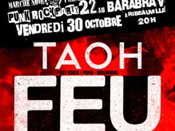Punk Rock Party 22 au BaRàBraV avec FEU / Blattes Tabass / TAOH